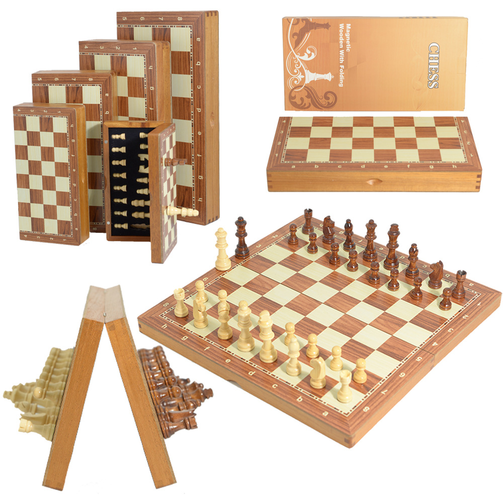 Board Game Quacks - Set Catur Lipat Kayu Magnetik dengan