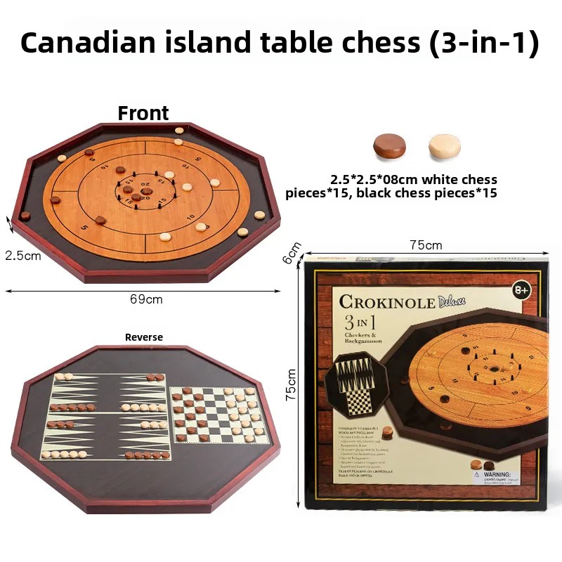 Board Game Zenith - Papan Crokinole Kayu Solid - Permainan