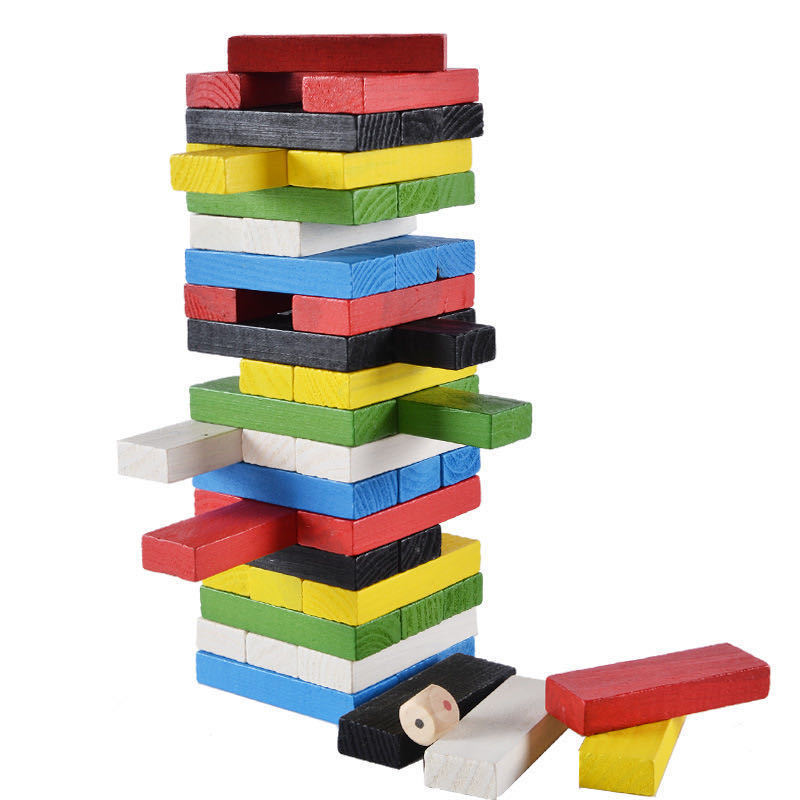 Board Game Jenga - Permainan Menara Susun Kayu Permainan Papan