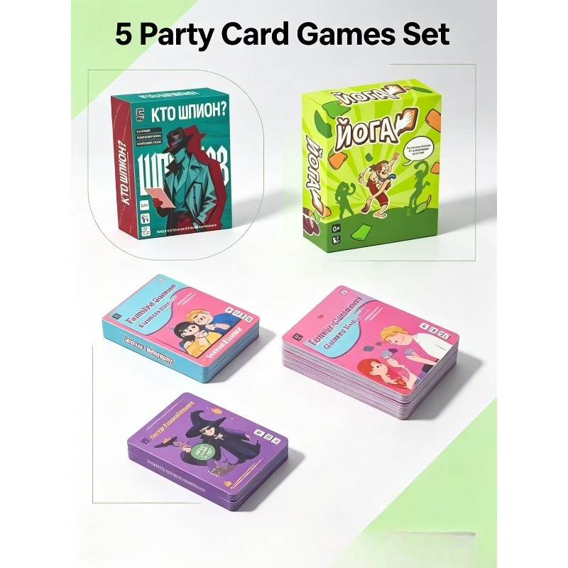 Board Game Unmatched - 5-Pack Paket Permainan Kartu Pesta Campuran,
