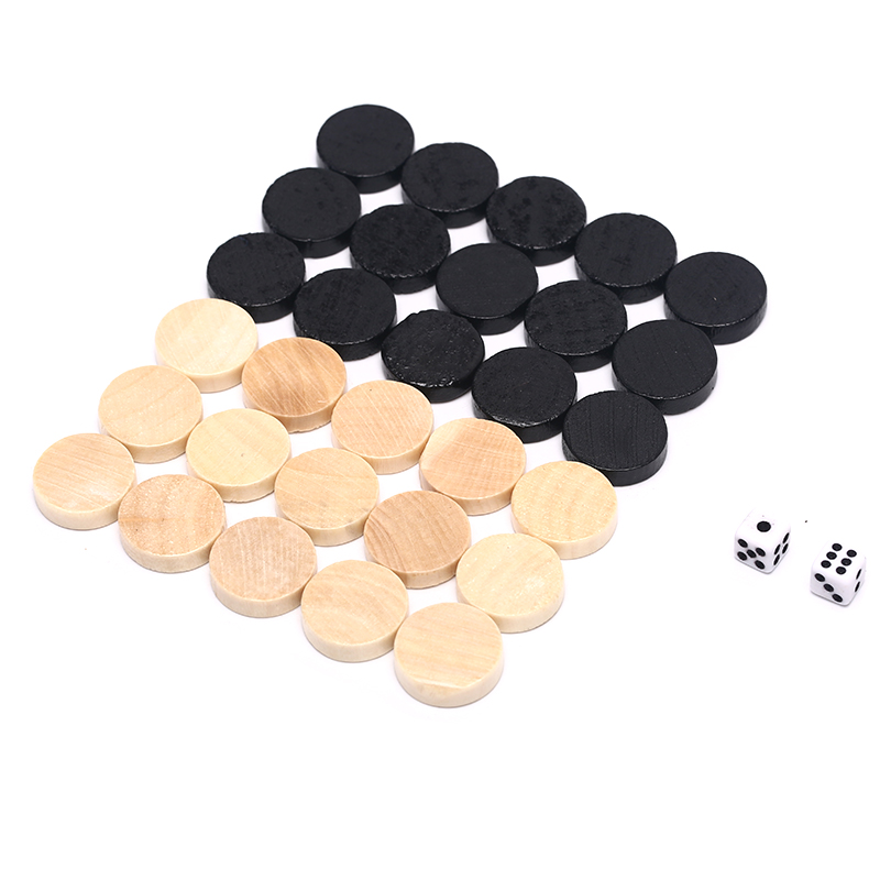Board Game Zenith - 30 Buah Dam Kayu Catur Backgammon