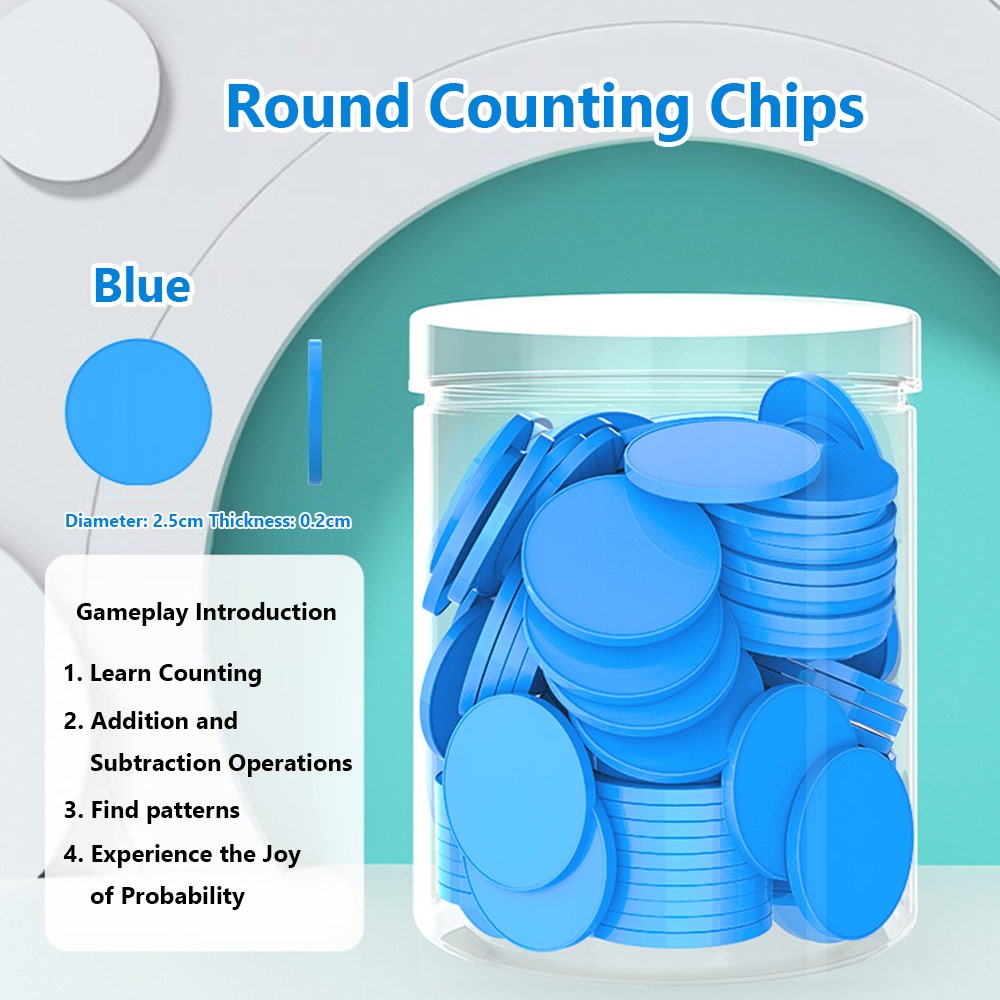 Board Game Zenith - 100 Buah Chip Penghitung Plastik Pengoperasian