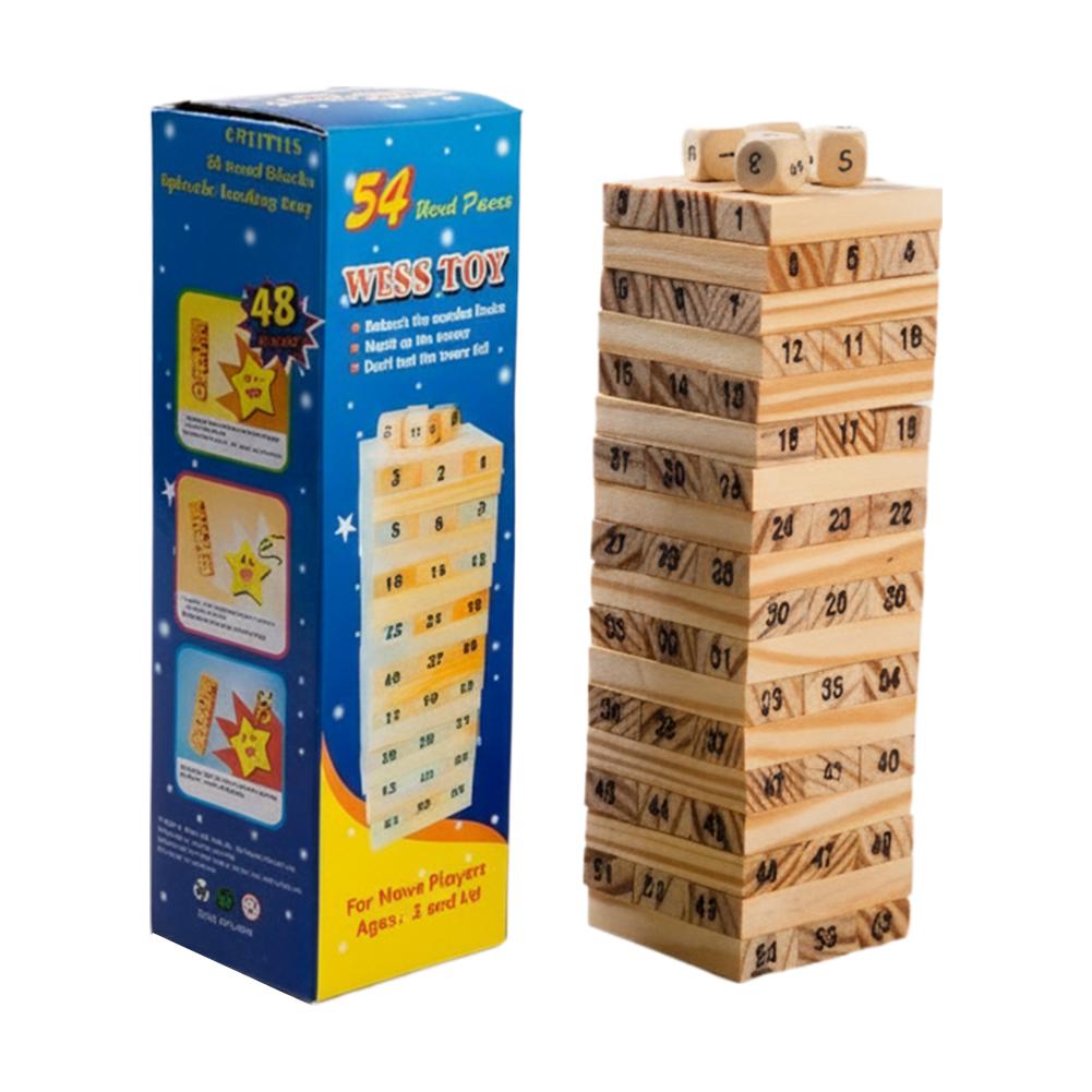 Board Game Jenga - Balok Kayu Ukuran Kecil Permainan Susun