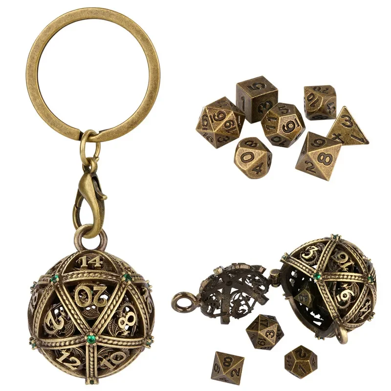 Gantungan Kunci Liontin Kotak  - Dice Set Polyhedral ulasan dan harga