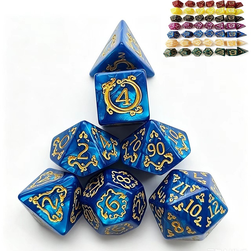 7 Buah Set Dadu DND Polihedral - Dice Set Polyhedral ulasan dan harga