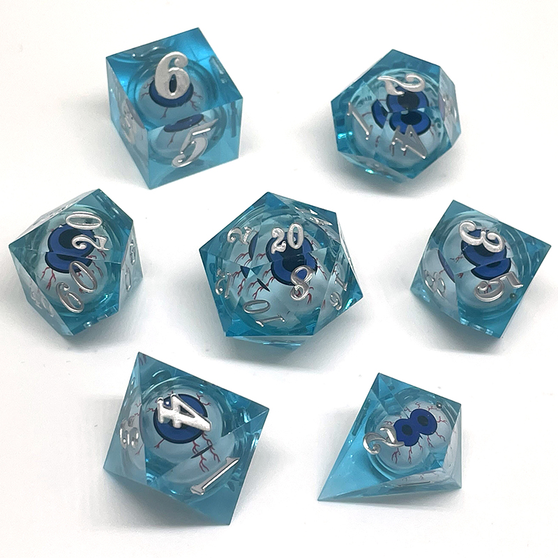 7 buah Set dadu Resin inti cai - Dice Set Polyhedral ulasan dan harga