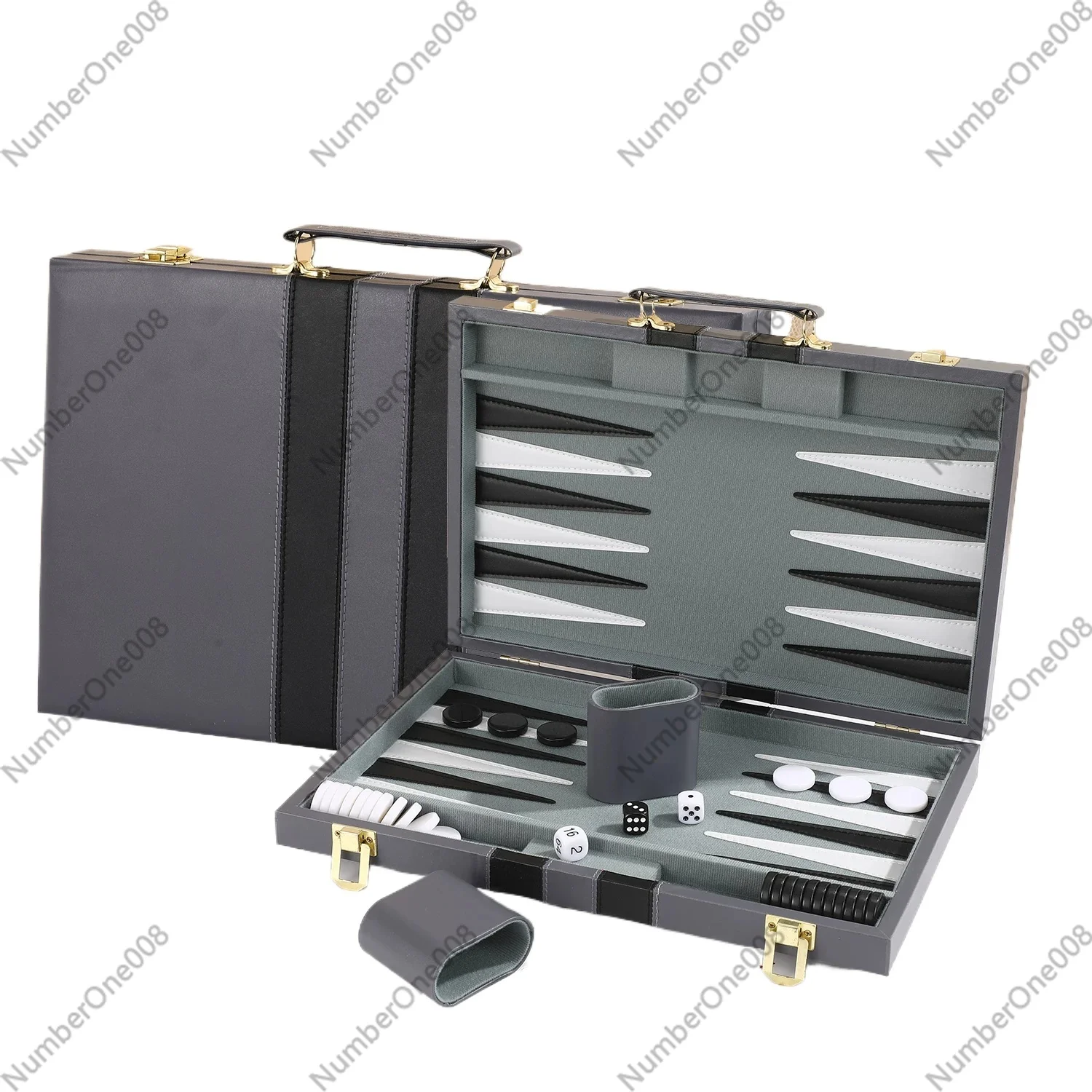 Set Permainan Backgammon Kulit - Board Game Zenith ulasan dan harga
