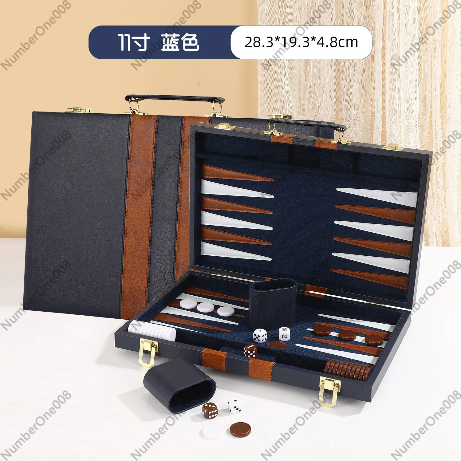 Set Permainan Backgammon Kulit - Board Game Zenith ulasan dan harga