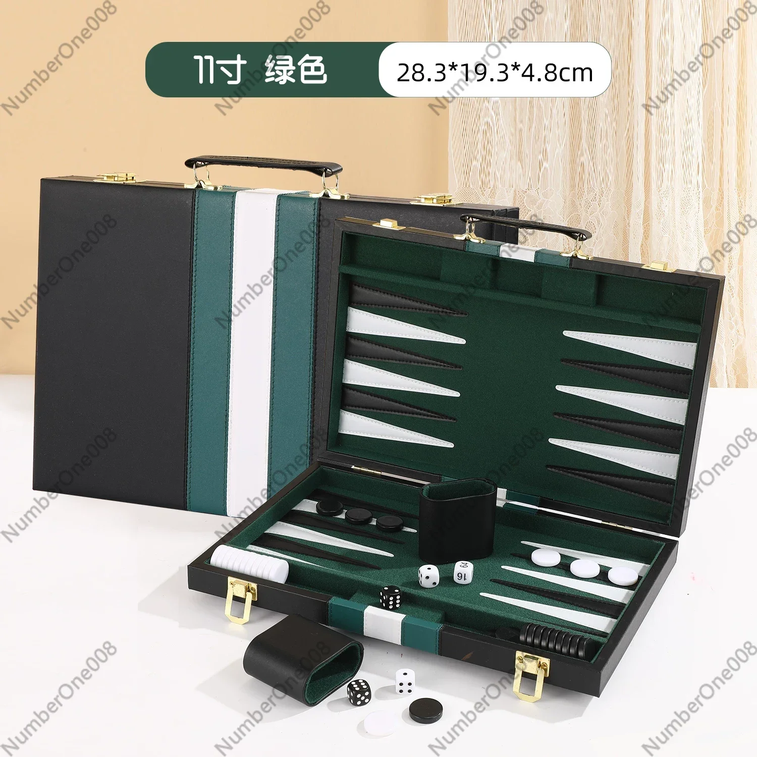 Set Permainan Backgammon Kulit - Board Game Zenith ulasan dan harga