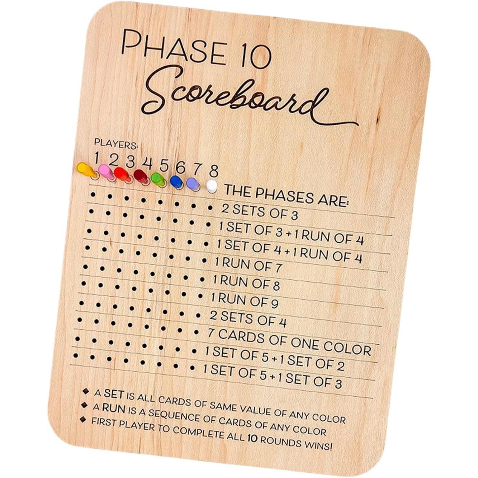 1 buah Papan Skor Kayu Phase 1 - Board Game Template ulasan dan harga