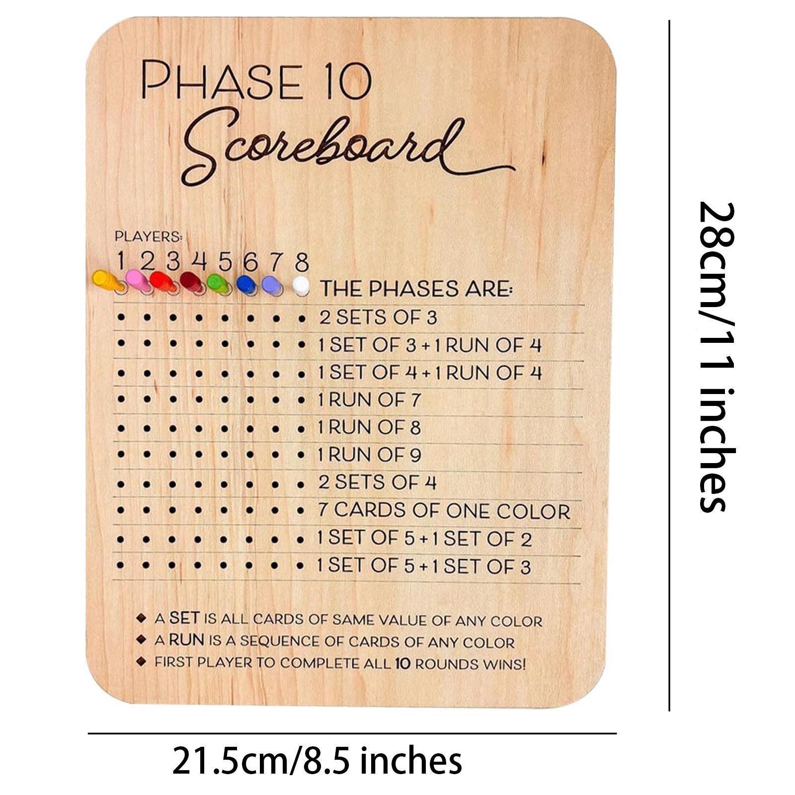 1 buah Papan Skor Kayu Phase 1 - Board Game Template ulasan dan harga