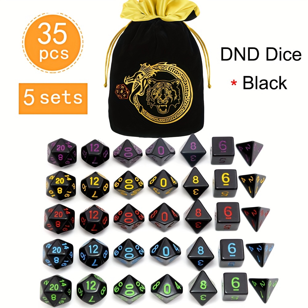 DND 5 Set 35 Buah Dadu Polihed - Dice Set Polyhedral ulasan dan harga