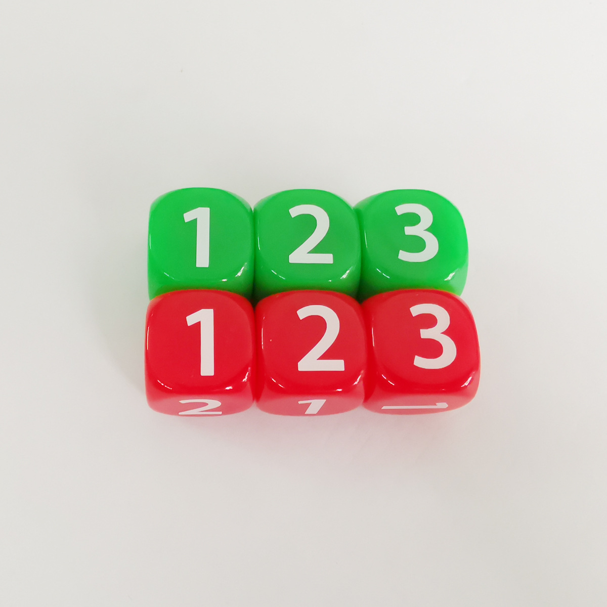 10 buah Nomor 1 2 3 123 D6 14m - Board Game Quacks ulasan dan harga
