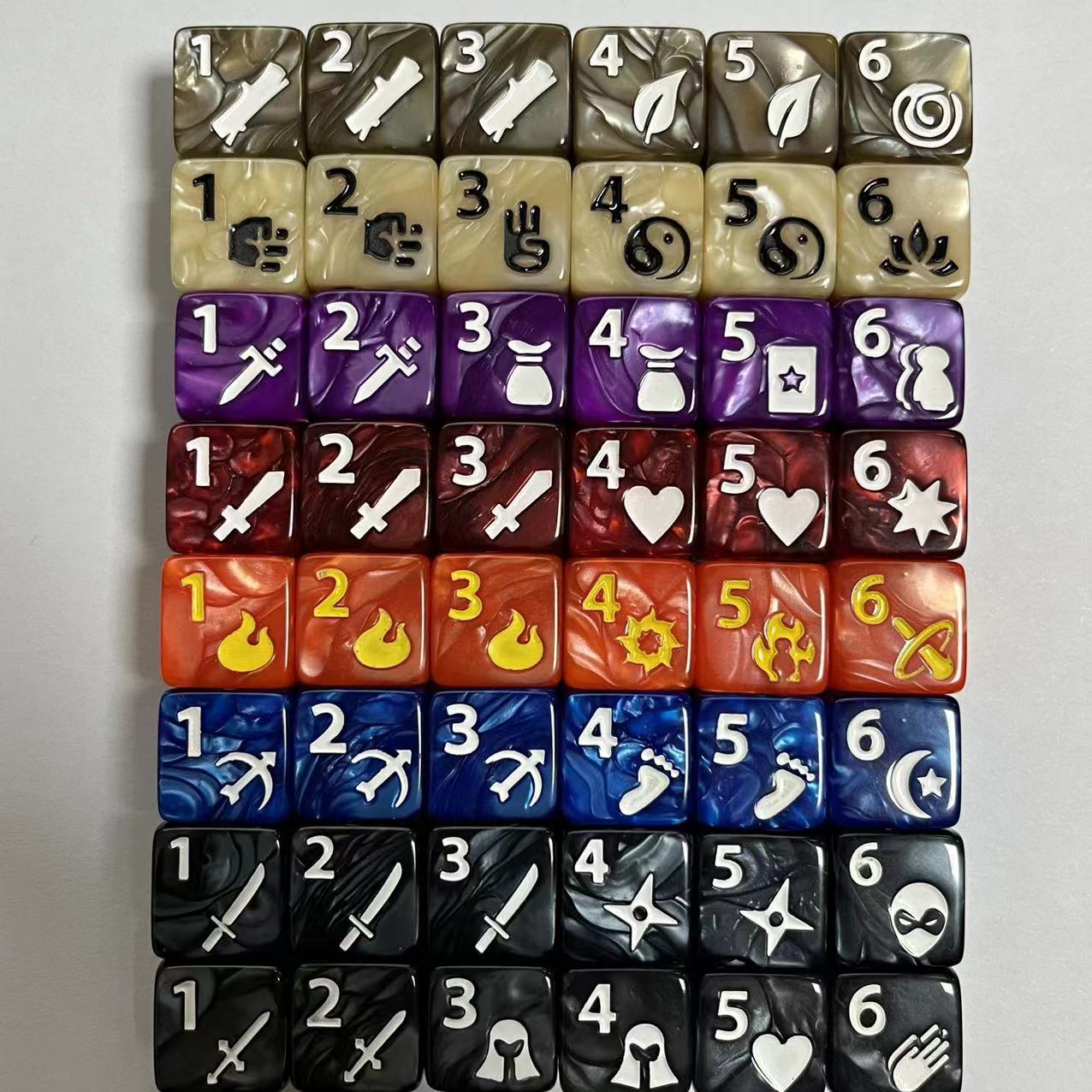 10 buah Set baru 16mm 6 sisi G - Board Game Land ulasan dan harga