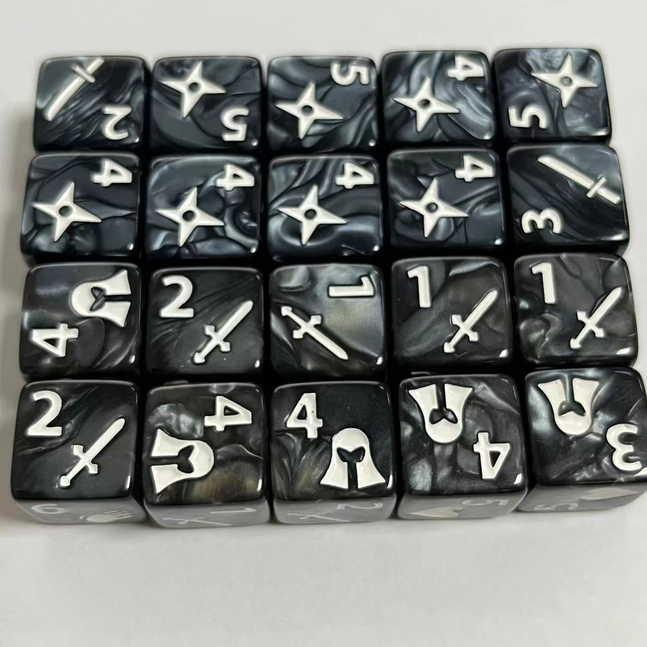 10 buah Set baru 16mm 6 sisi G - Board Game Land ulasan dan harga